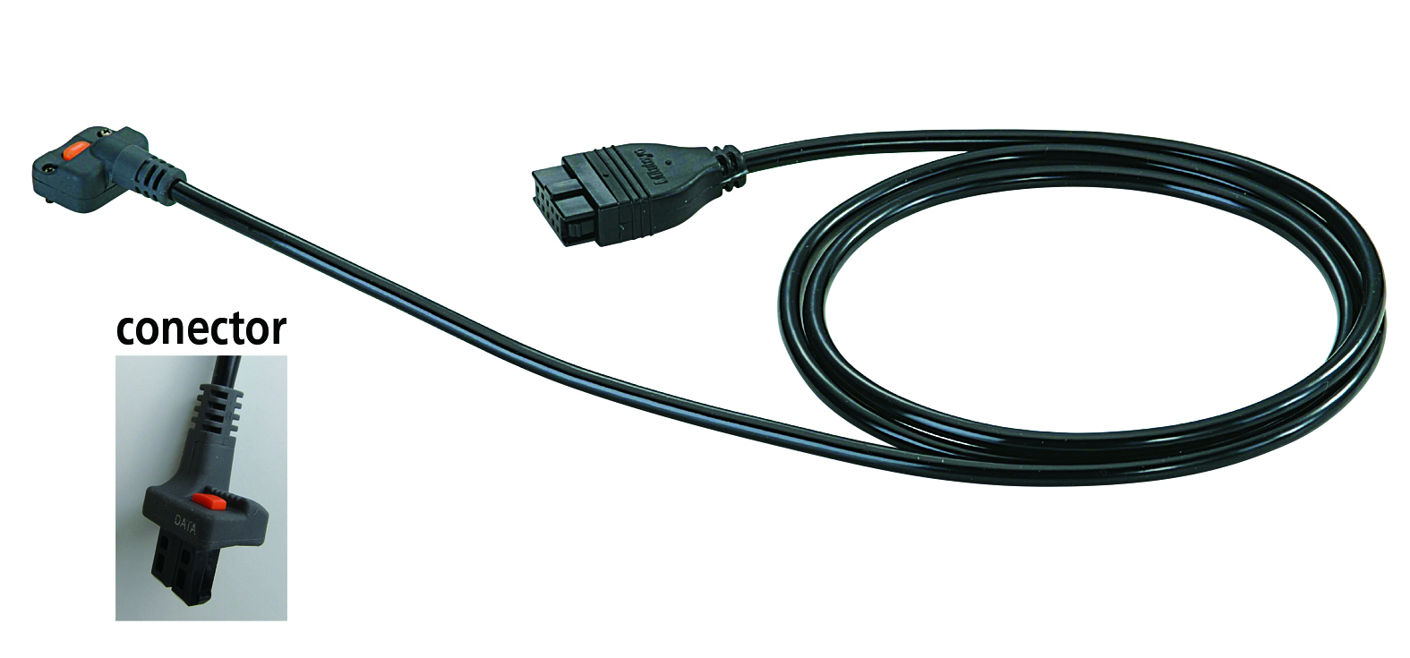Cable de comunicación recto estándar con botón DATOS-1m - 959149
