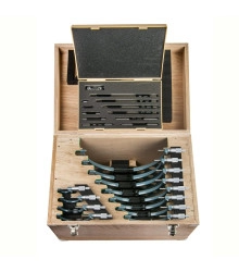 Juego de micrómetros externos 0-300 mm 0.01 mm con 12 piezas 103-914-50