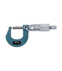 Micrómetro externo 0-25 mm 0.01 mm Para Tubo con Tope y Punta Esférica 115-215