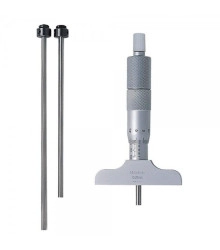 Micrómetro de Profundidad 0-75 mm 0.01 mm (con varillas intercambiables) 129-110