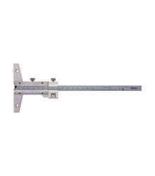 Pie de Rey de Profundidad Vernier Mitutoyo 150 mm 0,02 mm con Ajuste Fino 527-101