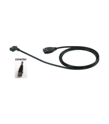 Cable de comunicación plano estándar recto sin botón DATA-2m -905409