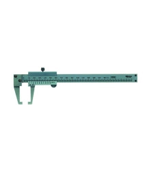 Pie de Rey Vernier Mitutoyo 150 mm 0,05 mm con Puntas Cilíndricas para Canales 536-151