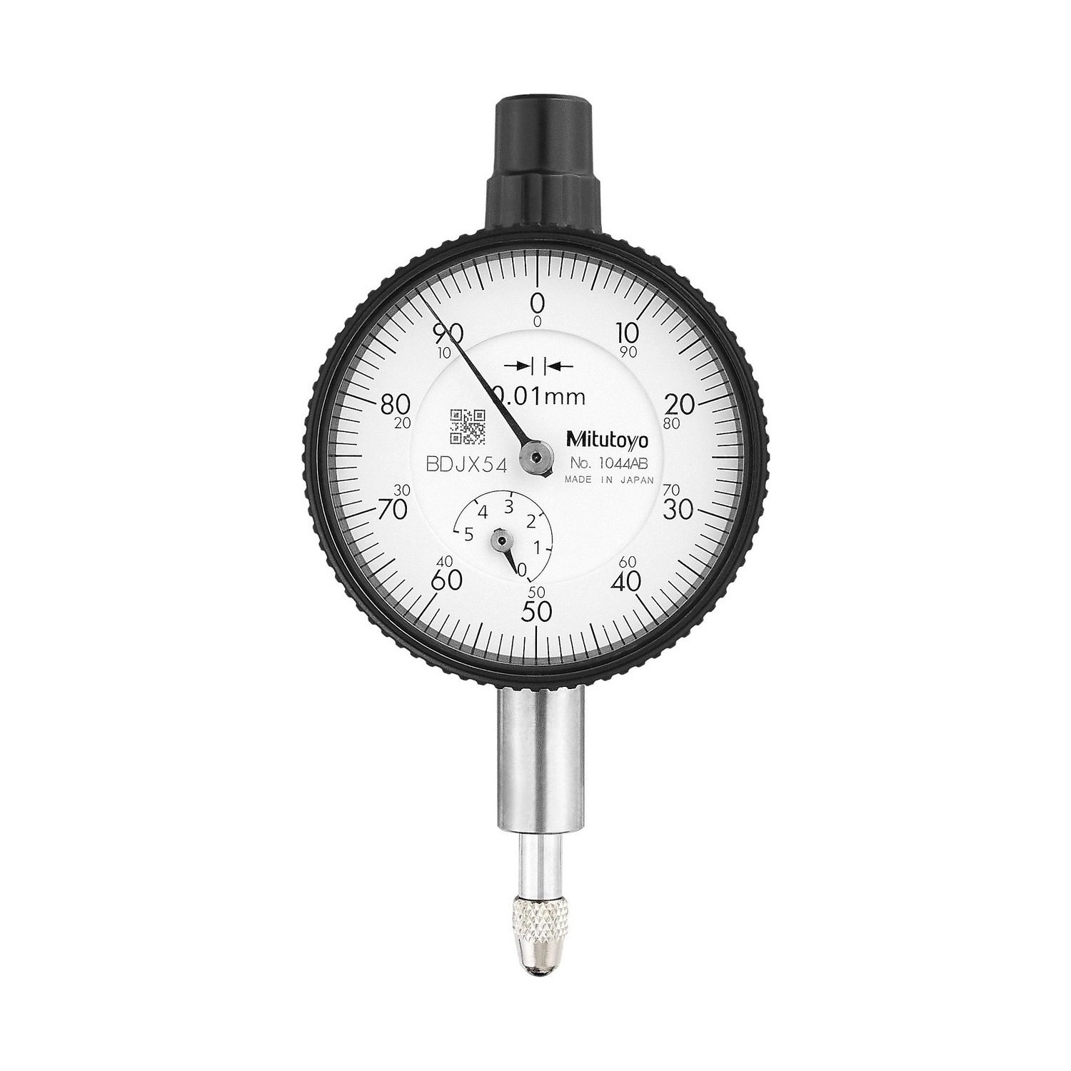 Reloj Comparador Analógico Alcance 5mm Graduación 0,01mm sin Tapa trasera con Oreja Mitutoyo 1044AB - Tienda Oficial | Producto Original