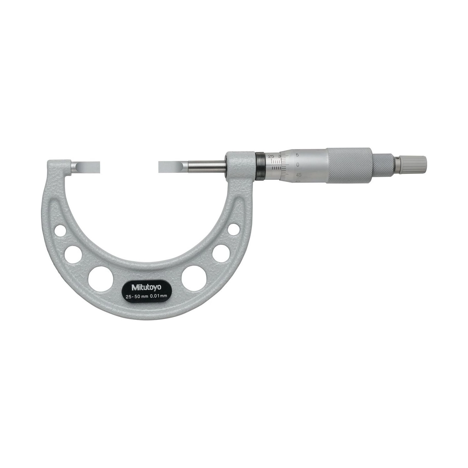 Micrómetro Externo 0-25mm 0,01mm con Puntas Tipo Cuchilla Husillo No Rotativo 122-102-10 - Mitutoyo Tienda Oficial | Producto Original