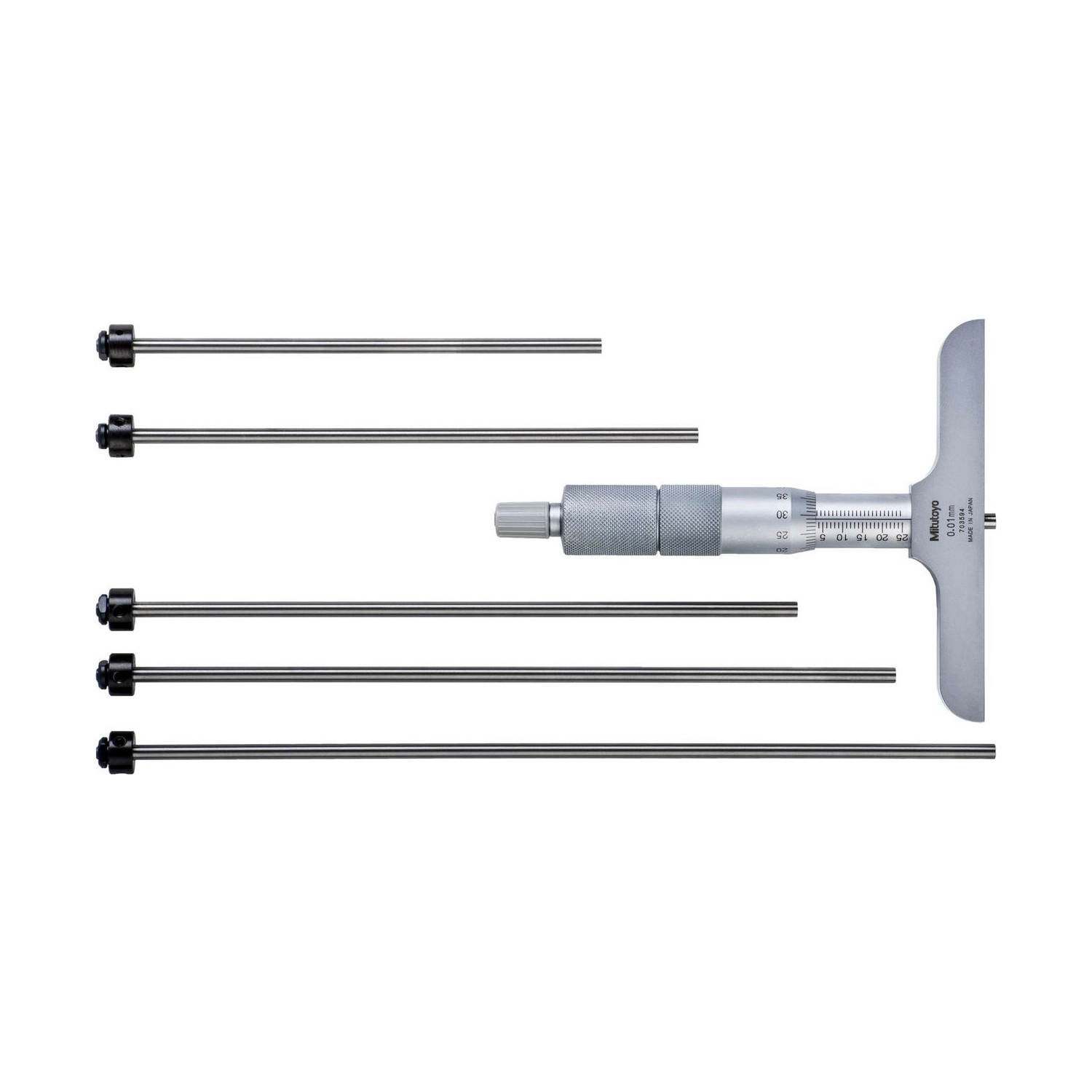 Micrómetro de Profundidad 0-150 mm 0.01 mm con varillas intercambiables 129-116 - Mitutoyo Tienda Oficial | Producto Original