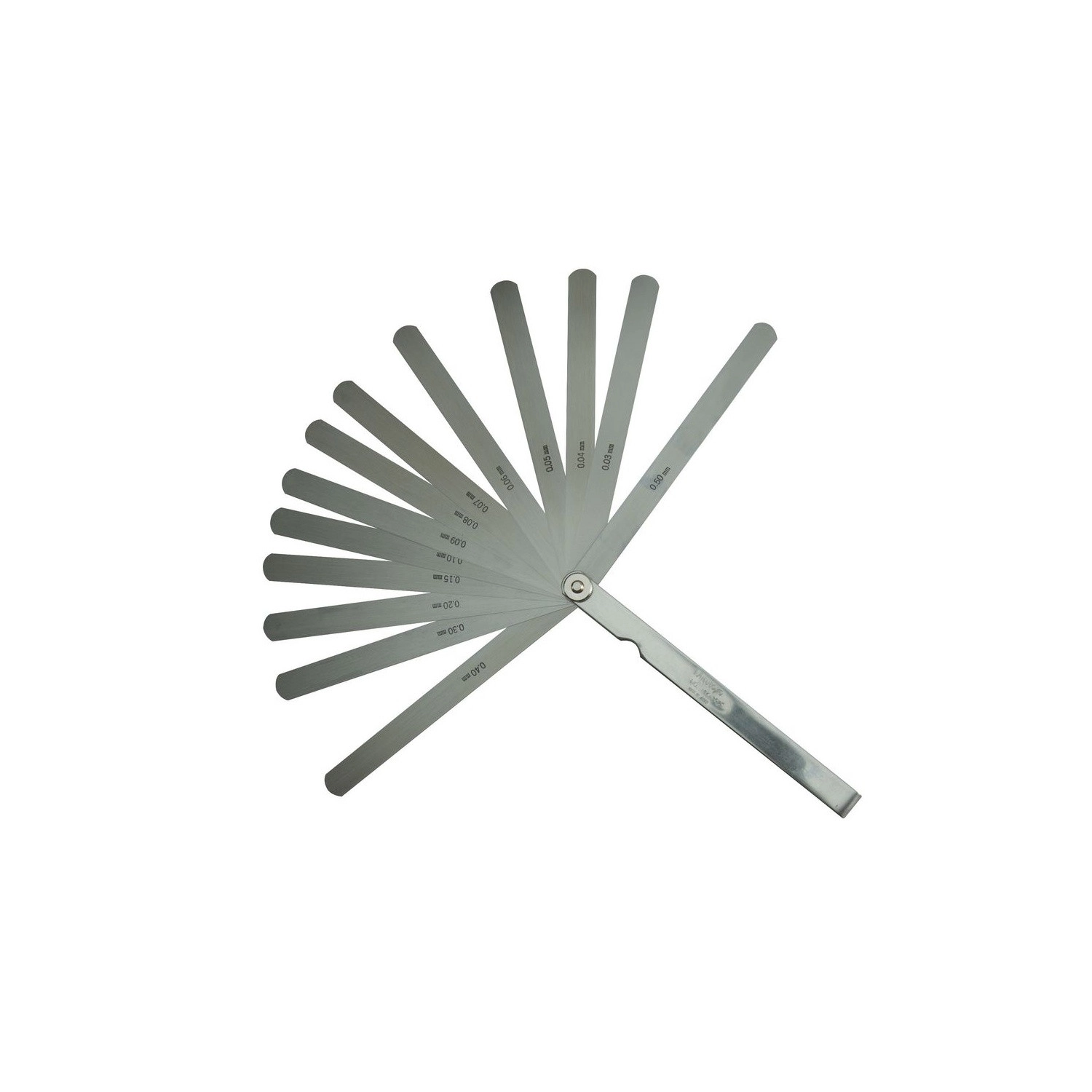 Gauge De Láminas 0,03-0,5mm 13 hojas largas - 184-302S - Mitutoyo Tienda Oficial | Producto Original