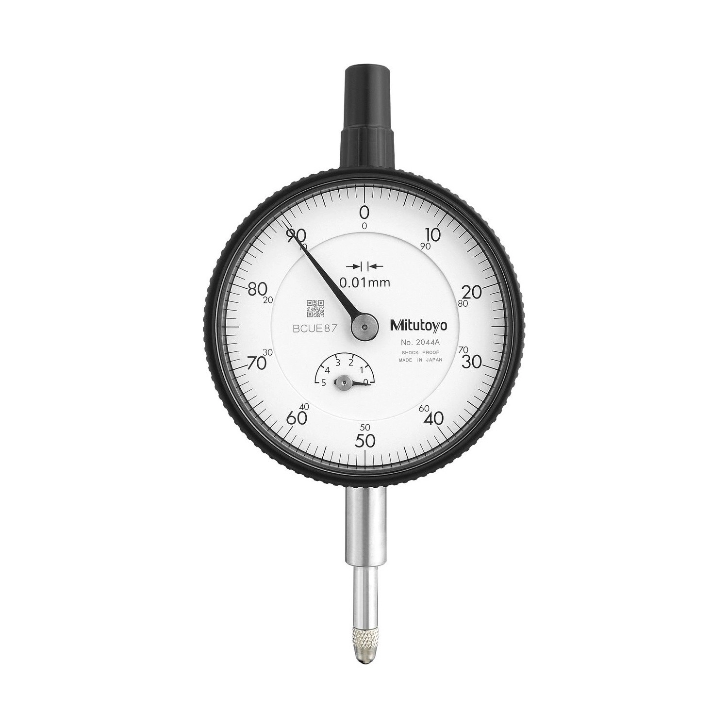 Reloj Comparador Modelo Estándar Tapa Con Oreja 5mm/0,01mm - 2044A - Mitutoyo Tienda Oficial | Producto Original