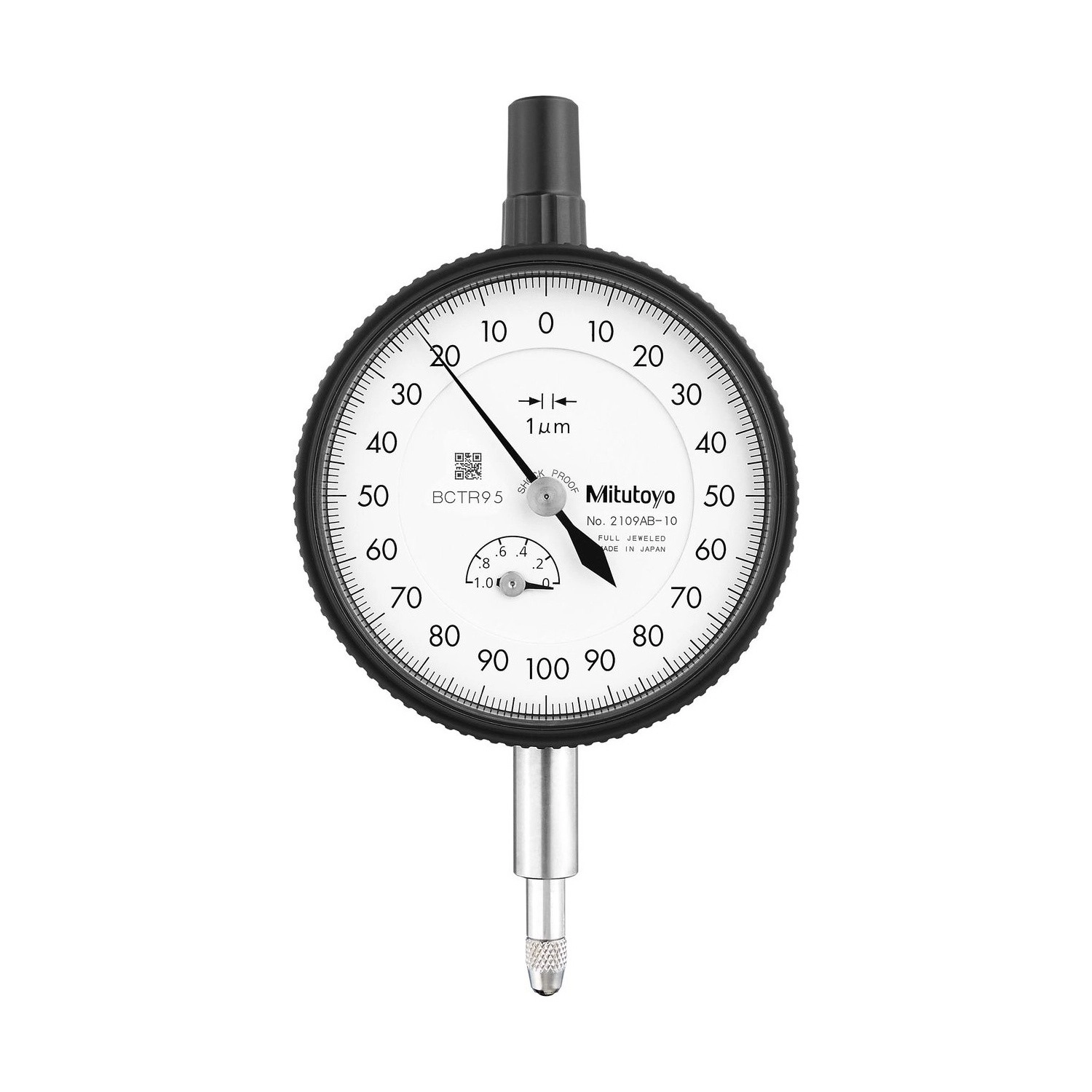Reloj Comparador Analógico 0,001mm - 1mm c/Tapa lisa Mitutoyo 2109AB-10 - Tienda Oficial | Producto Original