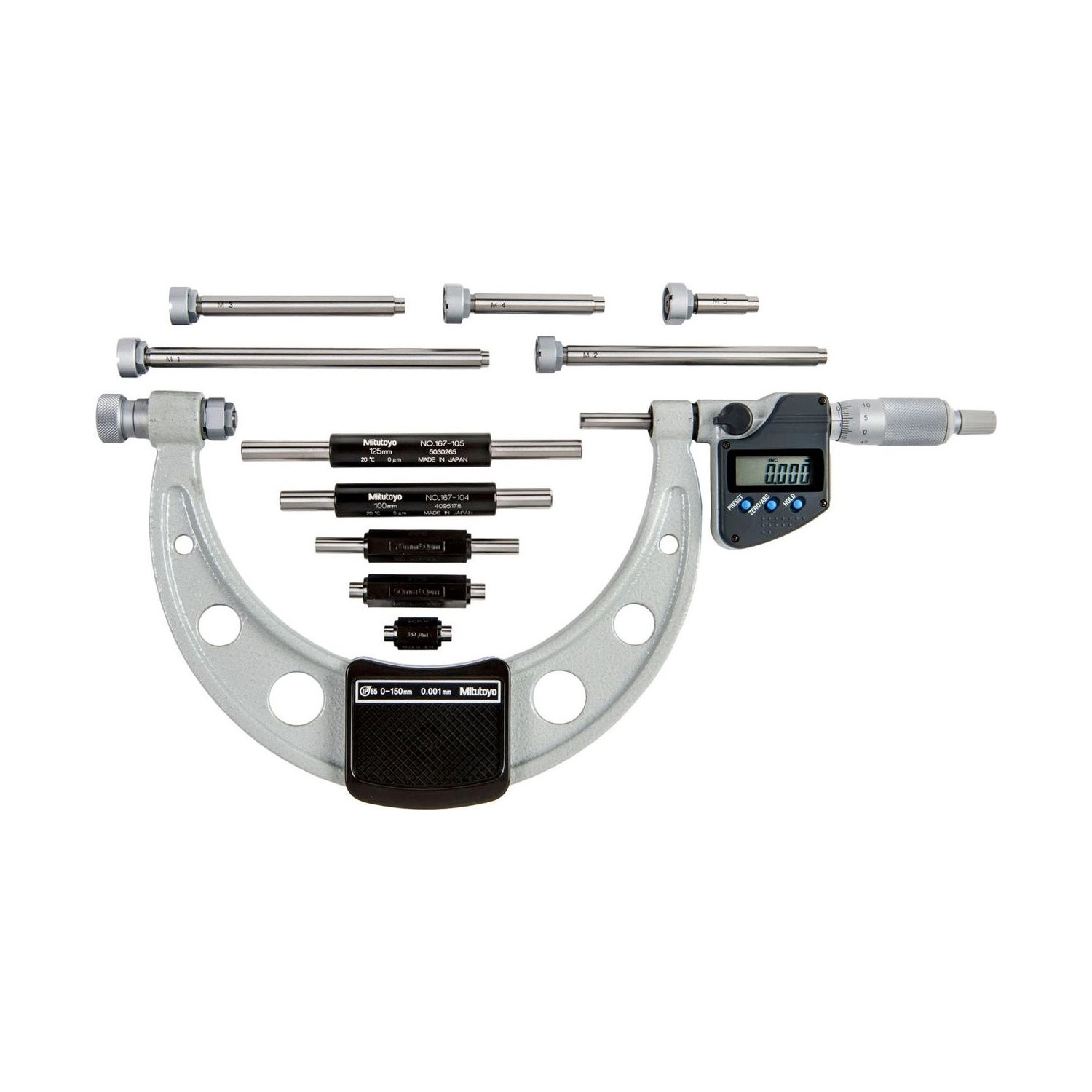 Micrómetro digital externo 0-150 mm 0.001 mm con topes intercambiables 340-251-30 - Mitutoyo Tienda Oficial | Producto Original