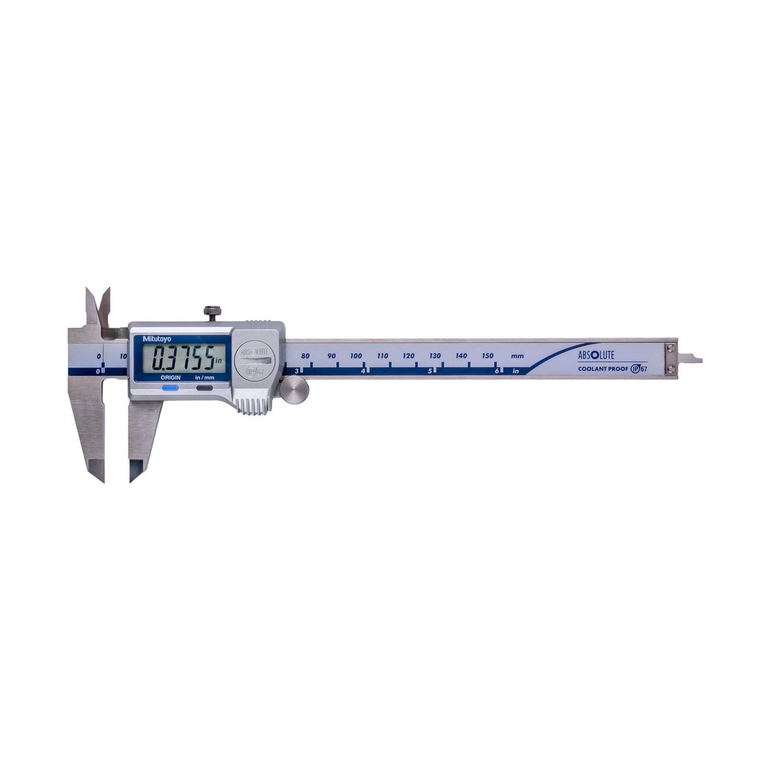 Vernier Pie de Rey Digital Mitutoyo 150mm IP67 sin Salida de Datos 500-752-20 - ABSOLUTE - Tienda Oficial | Producto Original