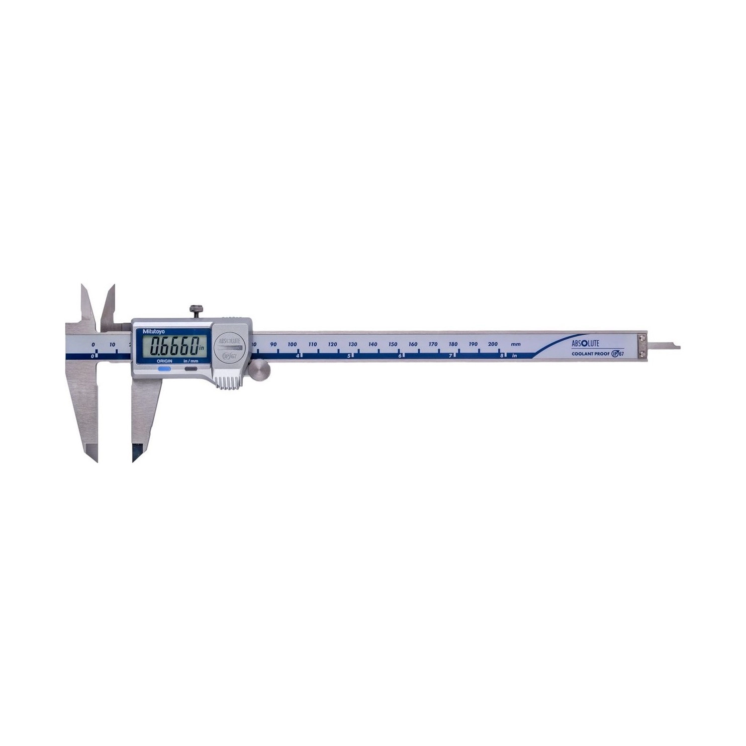 Vernier Pie de Rey Digital Mitutoyo 200mm IP67 sin Salida de Datos 500-753-20 - ABSOLUTE - Tienda Oficial | Producto Original