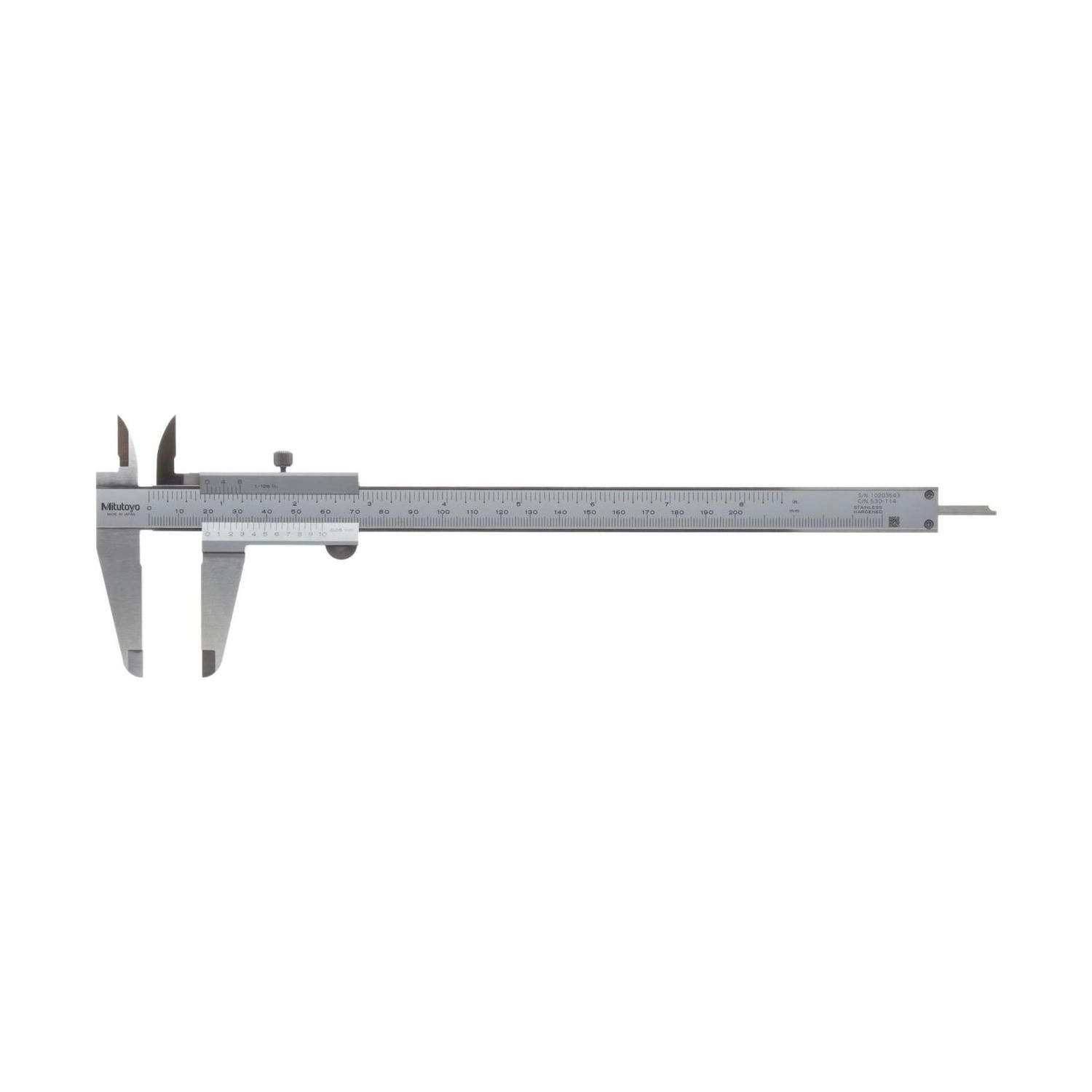 Pie de Rey Vernier Universal Mitutoyo 200 mm 0,05 mm 530-114 - Tienda Oficial | Producto Original