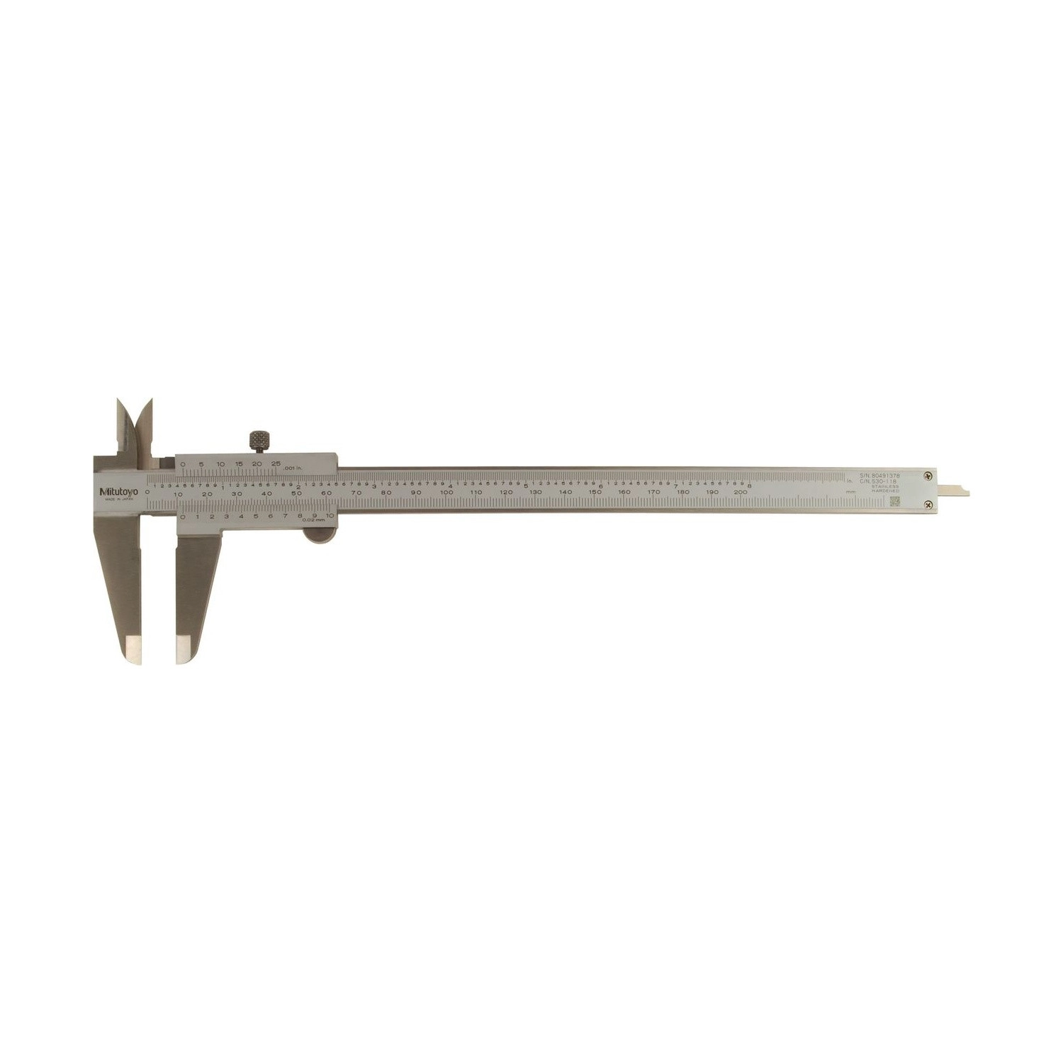 Pie de Rey Vernier Universal Mitutoyo 200 mm 0,02 mm 530-118 - Tienda Oficial | Producto Original