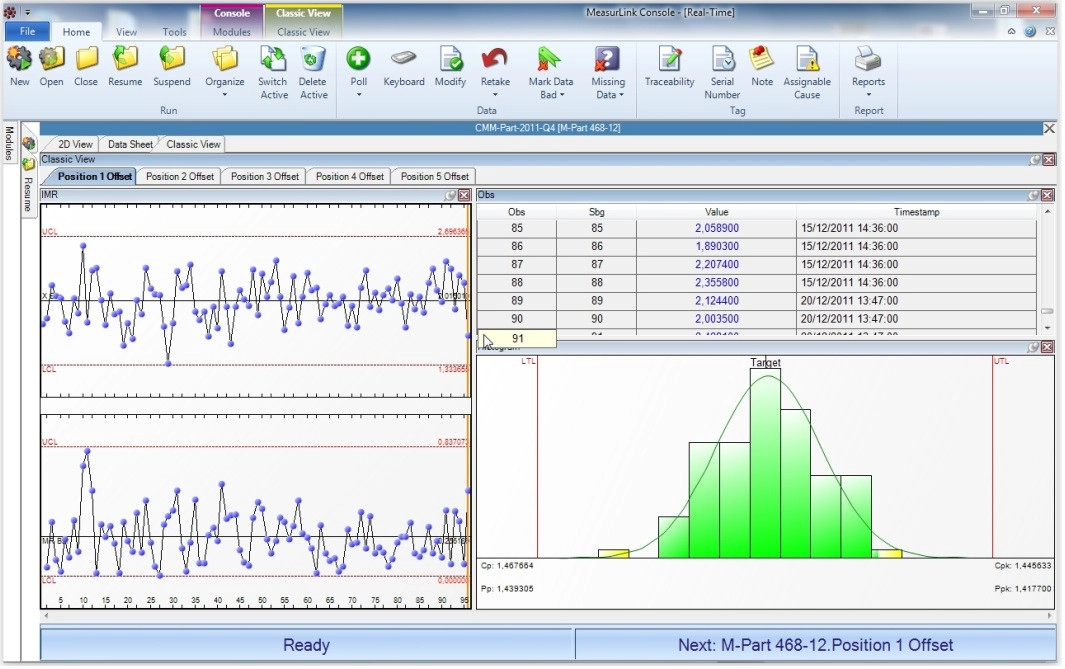 Measurlink 9 Software de Gestión de datos