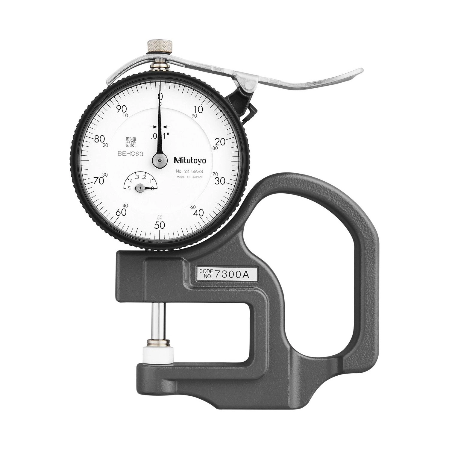 Medidor de Espesor Manual 12,7 mm 0,025 mm Modelo Estándar Mitutoyo 7300A - Tienda Oficial | Producto Original