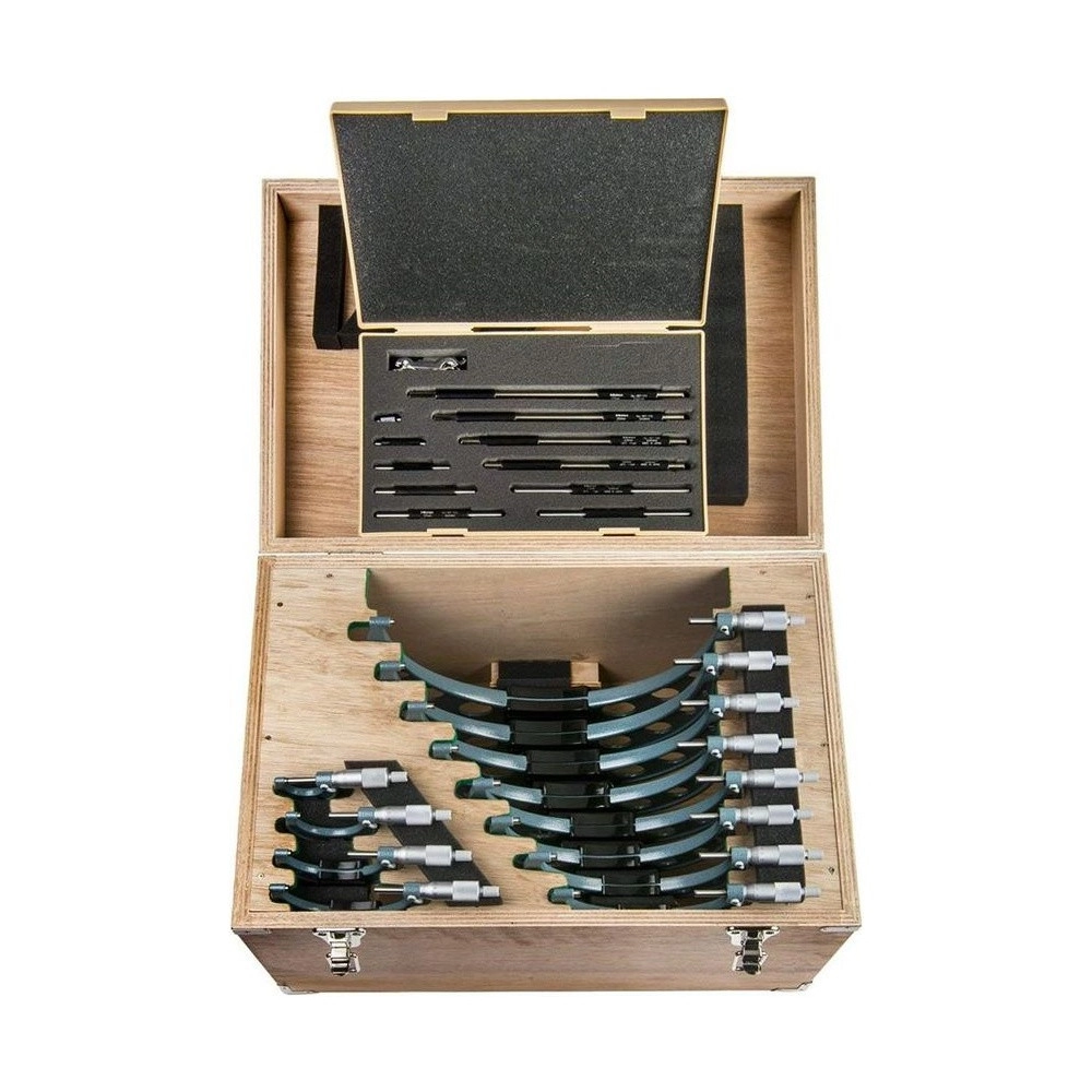 Juego de micrómetros externos 0-300 mm 0.01 mm con 12 piezas 103-914-50 - Mitutoyo Tienda Oficial | Producto Original