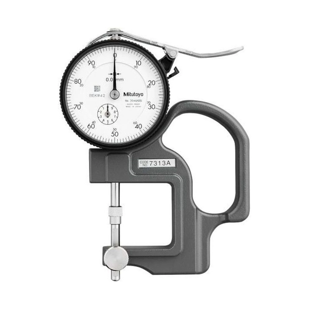 Medidor de Espesor Manual Analógico Para Lentes 10mm/0,01mm – 7313A - Mitutoyo Tienda Oficial | Producto Original