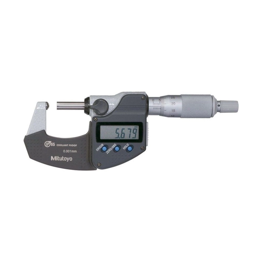 Micrómetro Externo Digital con Punta Esférica 25-50mm x 0,001mm Mitutoyo 395-252-30 - Tienda Oficial | Producto Original
