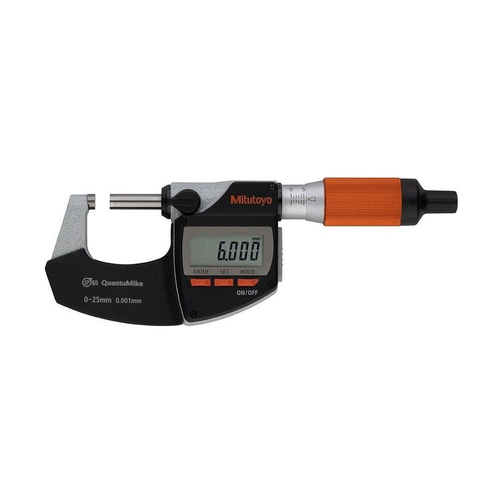 Micrómetro externo digital QuantuMike de avance rápido 0-25 mm/0,001 mm - 293-140-40 - Mitutoyo Tienda Oficial | Producto Original