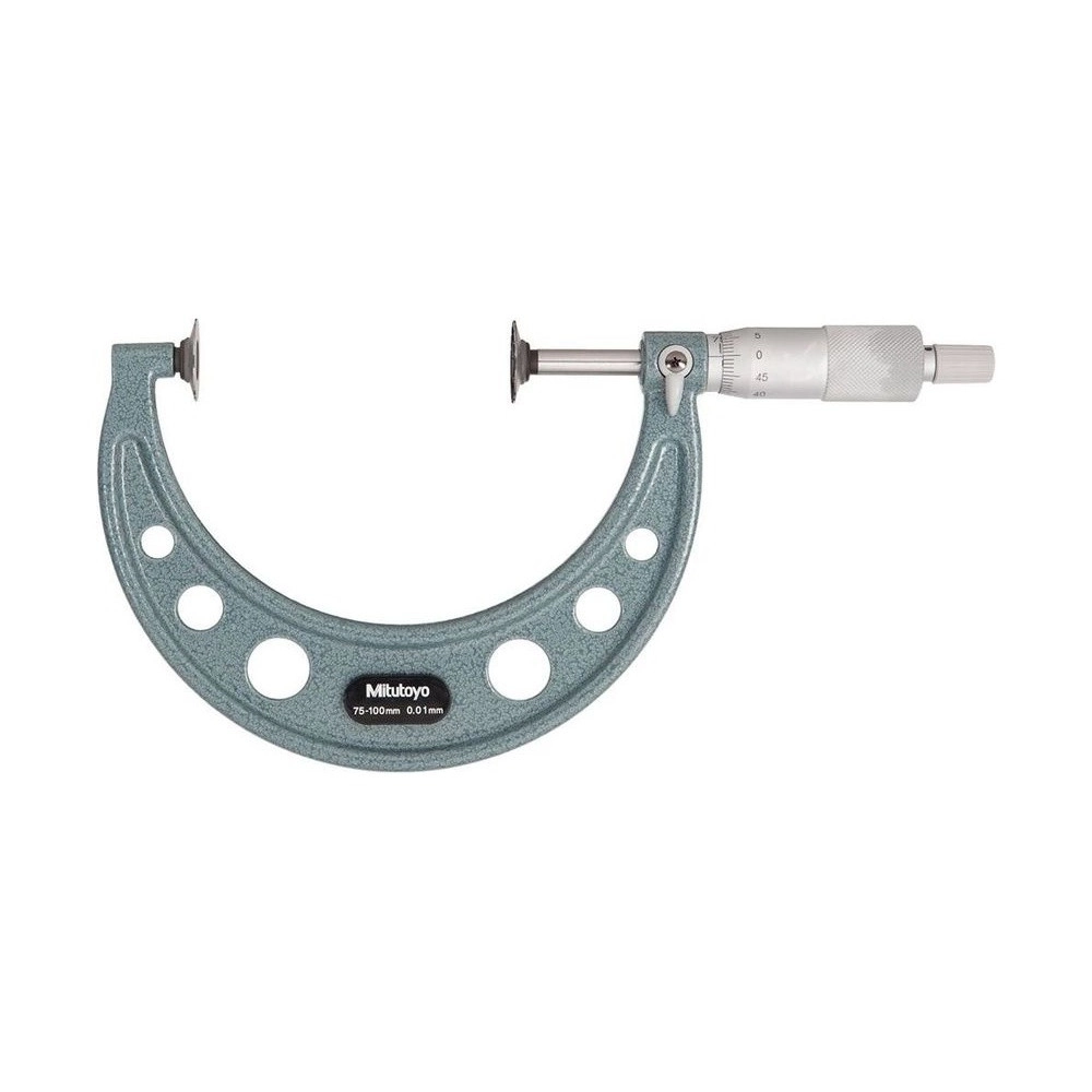 Micrómetro externo Tipo Disco 75-100 mm 0.01 mm 123-104 - Mitutoyo Tienda Oficial | Producto Original