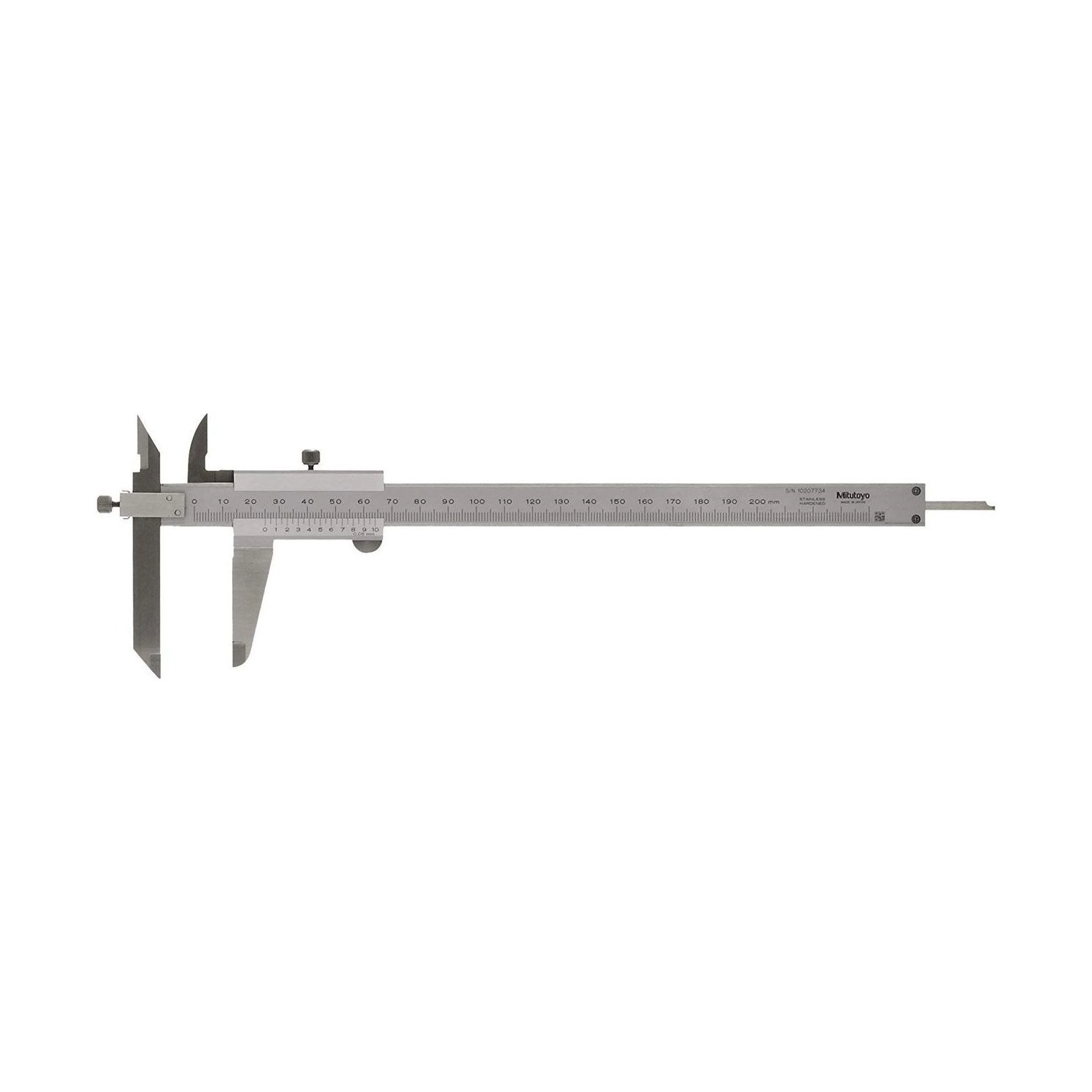 Pie de Rey Vernier Mitutoyo 200 mm 0,05 mm con Mordazas Offset (Escalonadas) 536-102 - Tienda Oficial | Producto Original