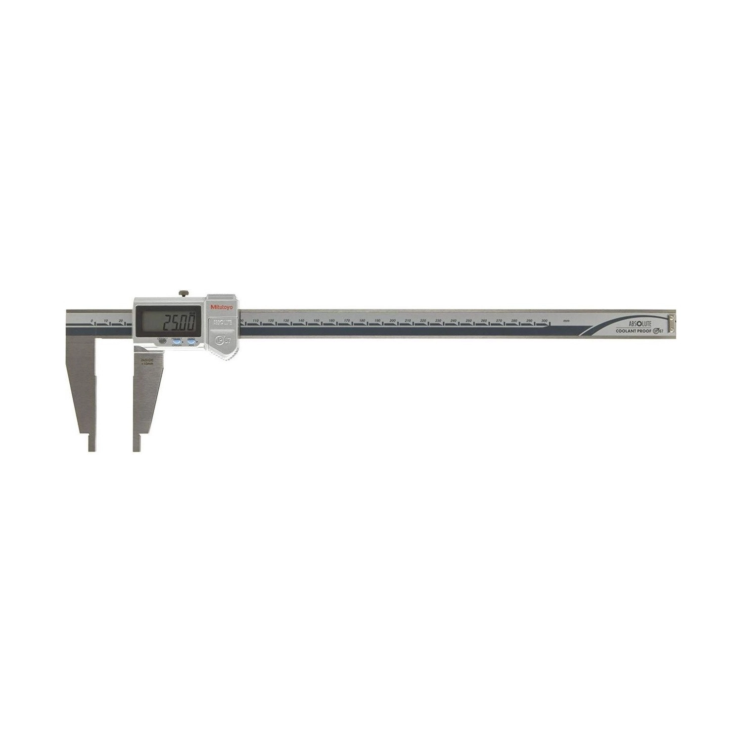 Pie de Rey Digital ABSOLUTE Mitutoyo 300 mm 0,01 mm con Puntas Redondeadas 550-331-20 IP67 - Tienda Oficial | Producto Original