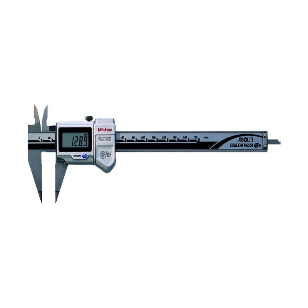 Pie de Rey Digital ABSOLUTE Mitutoyo 150 mm 0,01 mm con Mordazas Finas 573-622-20 IP67 - Tienda Oficial | Producto Original